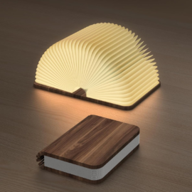 Lumitop Panna Wooden Book Lamp – Magnetic Foldable Design, 3 Colour LED, USB Rechargeable